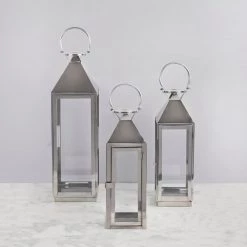 ELM & OAK Accessories Cadwell Lanterns (Set Of 3)