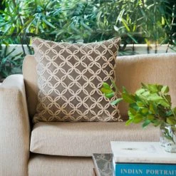 ELM AND OAK Anastasia Embroidered Cushion