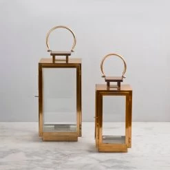 ELM & OAK Bloomingville Lanterns (Set Of 2) Accessories