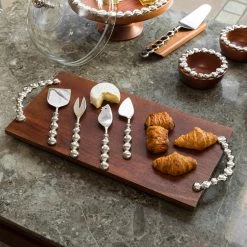 ELM AND OAK Silver Pebble Cheese Platter