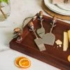 ELM AND OAK Chestnut Oak Cheese Set (Set Of 3) Flatware