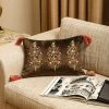 ELM AND OAK Chinar Embroidered Cushion