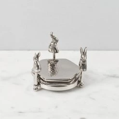 ELM AND OAK Rabbit Coasters