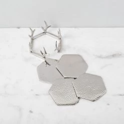 ELM AND OAK Reindeer Coasters