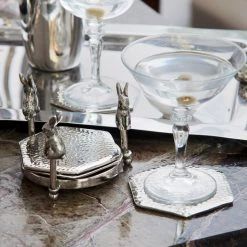 ELM AND OAK Rabbit Coasters