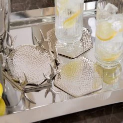 ELM AND OAK Reindeer Coasters