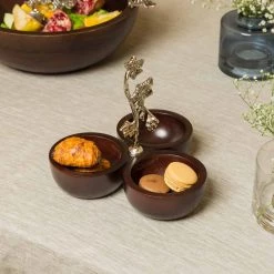 ELM AND OAK Grape Wine Condiment Bowl Table Top