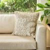ELM AND OAK Cream Embroidered Cushion Textiles
