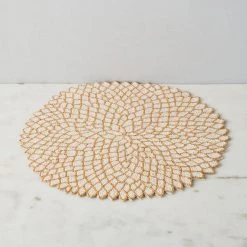 ELM & OAK Dahlia Beaded Placemat