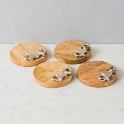 ELM & OAK Gatsby Coasters (Set Of 4) Barware