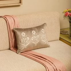 ELM AND OAK Gulnaz Embroidered Cushion