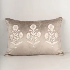 ELM AND OAK Gulnaz Embroidered Cushion