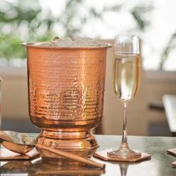 ELM AND OAK Barware Rose Gold Ice Bucket