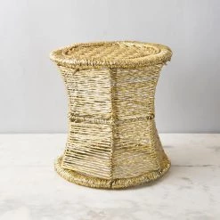 ELM & OAK Stools Lanai Cane Stool