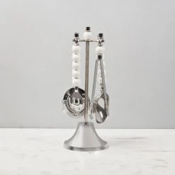 ELM & OAK Logan Barware Stand And Accessories