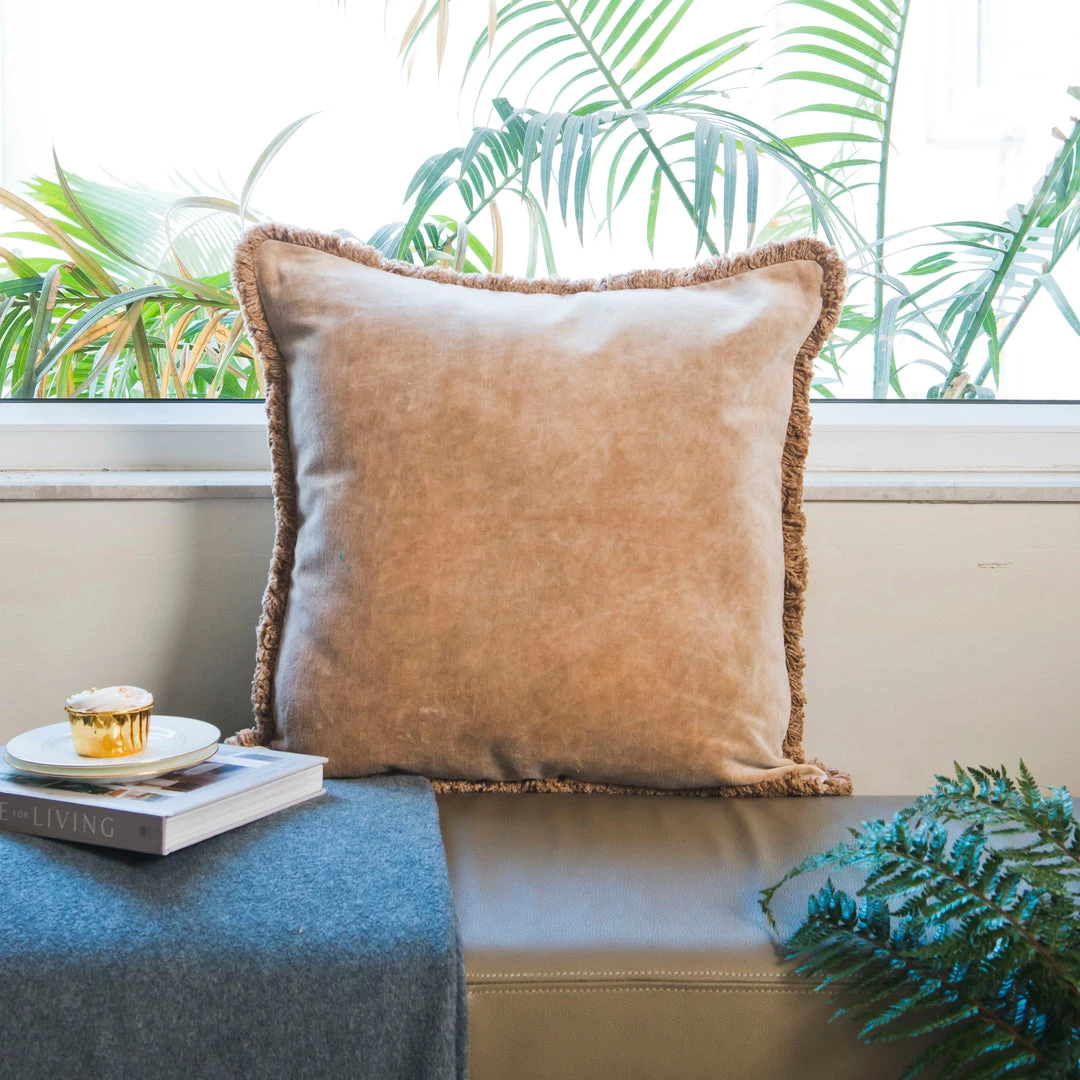 ELM AND OAK Lugano Sandshell Cushion 1 ELM AND OAK Lugano Sandshell Cushion