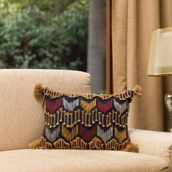 ELM AND OAK Textiles Mamounia Multi Embroidered Cushion