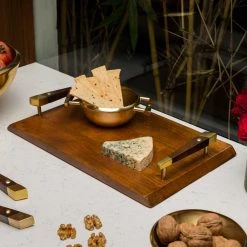 ELM AND OAK Marigold Cheese Platter Table Top