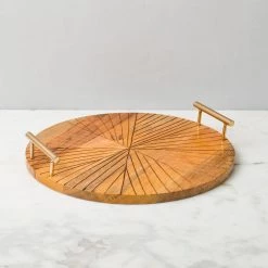 ELM & OAK Table Top Milano Round Tray (Large)