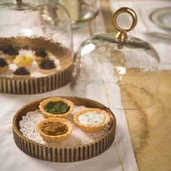 ELM & OAK Sales Shop 23 ELM & OAK Table Top Murano Glass Cloche Champagne (Small)