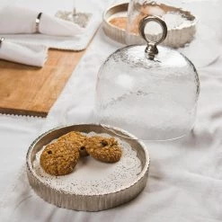 ELM & OAK Sales Shop 3 ELM & OAK Murano Glass Cloche Nickel (Small) Table Top