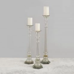 ELM & OAK Accessories Olivia Candle Holders (Set Of 3)