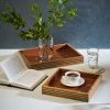 ELM AND OAK Table Top Palmer Rectangular Trays (Set Of 2)