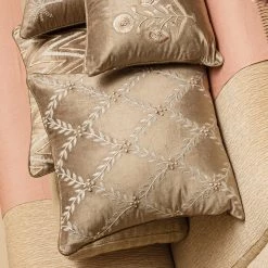 ELM AND OAK Inaya Embroidered Cushion
