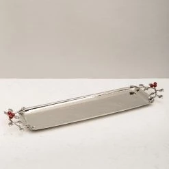 ELM AND OAK Red Berry Rectangular Cheese Platter