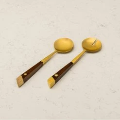 ELM AND OAK Marigold Salad Servers (Set Of 2)