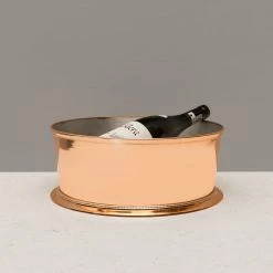 ELM AND OAK Rose Gold Wine Cooler Barware