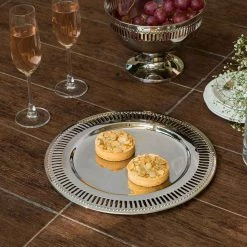 ELM AND OAK Table Top Victorian Round Platter