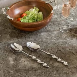 ELM AND OAK Andreas Classic Salad Servers (Set Of 2) Flatware