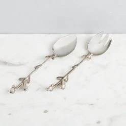 ELM AND OAK Hummingbird Salad Servers (Set Of 2)