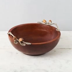 ELM AND OAK Table Top Chestnut Oak Salad Bowl