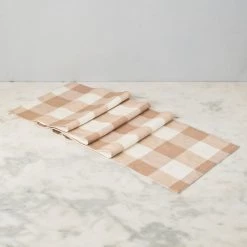 ELM & OAK Textiles Salento Checkered Runner