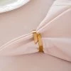 ELM & OAK Salton Napkin Rings (Champagne) Table Top