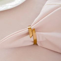 ELM & OAK Salton Napkin Rings (Champagne) Table Top