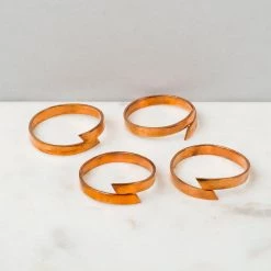 ELM & OAK Salton Napkin Rings (Rose Gold)