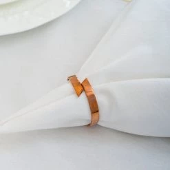 ELM & OAK Salton Napkin Rings (Rose Gold)