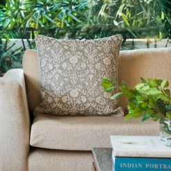 ELM AND OAK Textiles Sandra Embroidered Cushion