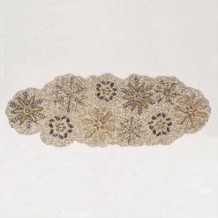 ELM AND OAK Textiles Dazzle Beaded Runner