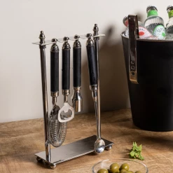 ELM & OAK Mayfair Barware Stand With Accessories