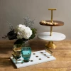 ELM & OAK Table Top Polka Dot Marble Inlay Tray