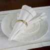 ELM & OAK Serena White Napkins (Set Of 4)