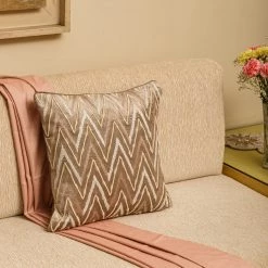ELM AND OAK Zainab Embroidered Cushion Textiles